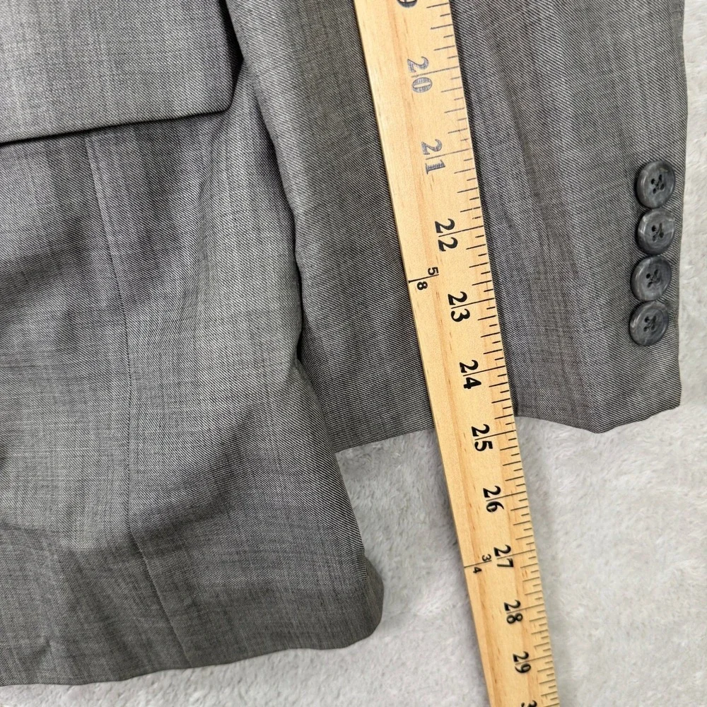 Vintage Hickey Freeman Boardroom Mens 42R Wool Suit Pants 35x28 Gray 2-Button